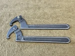 2 Adjustable Spanner Wrench 4-3/4" 9103 Usa. Fixed Price $22.09.
