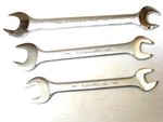3-PIECE Sae Open End Wrench Set, (5/8"-7/8") Satin Finish, By Blackhawk. Fixed Price $24.95.