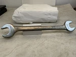 Westcraft W2428, 3/4IN. X 7/8IN. Open End Wrench, Small "v", 16 Forged Code, Usa. Fixed Price $6.50.