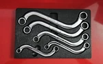 Snap-on 10MM-19MM SBXM605 Metric S-shaped Box Wrench Set. Fixed Price $229.99.