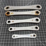 Vintage Sears Craftsman Usa 5PC Metric Ratcheting Box End Wrench Set. Fixed Price $32.95.