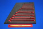 Snap-on Tools Red Foam Organizer For 13 Pc Sae Combination Wrench Set FMWR03BR. Fixed Price $92.32.