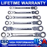 6 Pcs Double Box End Ratcheting Wrench Flex-head Extra Long Spanner Set Metric. Fixed Price $40.89.