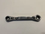 New Britain Made Usa Ratcheting Box End Wrench NO.RW-18 Sae 1/2" 9/16". Fixed Price $7.50.