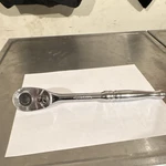 Husky 1/2 Ratcheting Wrench Chrome Vanadium Steel Silver. Fixed Price $35.00.
