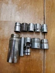 Snap On Mac Matco Cornwell Mixed Sockets Lot Of 10. Fixed Price $44.00.