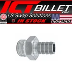 Ict Billet Straight 8AN Orb To 1/2" Hose Barb Fitting Bare Aluminum. Fixed Price $10.99.
