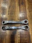 Mac Tools 3/8" X 7/16" ROW12142 12PT Offset Ratcheting Wrenches Usa Sae. Fixed Price $30.00.