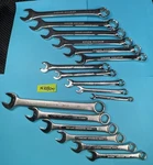 Combination Wrench Set 17PC Chrome Vanadium Sae & Metric Box End 12PT IN1080WJ. Fixed Price $35.88.