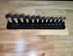 Snap On 212SFSMY 3/8 Drive 6 Point Deep Metric 8MM - 19MM Socket Set. Fixed Price $150.00.