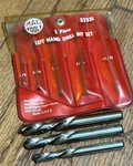 Mac Tools Left Hand Drill Bit Set 1/4" - 11/32" Red Pouch Case Lot. Fixed Price $34.00.