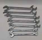 Snap-on Tools 7 Pc. Sae 4-WAY Angle Head Open-end Wrench Set 3/8" 3/4 Usa. Fixed Price $200.00.