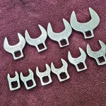 10 Pc. Easco Usa Crow Foot Wrench Set 3/8" Drive - Thru 1". Fixed Price $49.99.