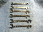 Lot Of 6 Vintage K-d Tools, Usa, Ignition Wrenches, Angled, Open End. Fixed Price $12.00.