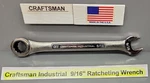 Craftsman Industrial 24586 9/16" Series Va Ratcheting Wrench New Old Stock Usa. Fixed Price $23.95.