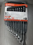 Crescent Standard Sae 10-PIECE Combination Wrench Set #CCWS2-05 Chrome (LC-10). Fixed Price $25.00.