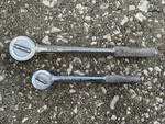 Sk Tools Usa 2PC 1/2" & 3/8" Drive Round Head Ratchet Set Pair, Knurled Wayne. Fixed Price $32.26.