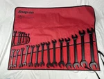 Rare Snap On 20-PIECE Black Oxide Sae Double Open End Wrench Set 1/4 -1-5/8. Fixed Price $1091.33.