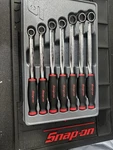 Snap-on Tools Usa 7PC Metric Soft Grip Box End Wrench Set XDSGM607K1 Red. Fixed Price $399.99.