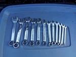 Snap-on Tools "metric Flank Drive Short Combo Wrench Set" OEXM6-OEXM19 Usa. Fixed Price $204.95.