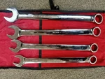 Snap-on 4 Piece Sae 15/16" To 1-1/8" Flank Drive Plus Combination Wrench Set. Fixed Price $365.00.