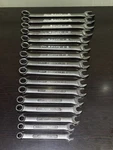 Vintage Craftsman 16PC 12PT Metric Combination Wrench Set 7MM-22MM Va Made Usa. Fixed Price $199.99.