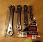 Vintage Sears Craftsman 12 Point 4PC Box End Ratcheting Wrench Set #943670 New. Fixed Price $100.00.