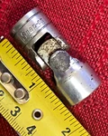 Snap On FU12M Metric Chrome Universal Socket 3/8"DR 12PT 1960 Usa GD7/10. Fixed Price $1467.30.