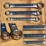 Vntg Sears Craftsman Usa -vv- Sae Stubby Short Double Box End Wrench Set Exc. Fixed Price $39.95.
