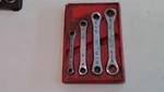 Snap On RB604S Sae Ratcheting Double Box End Wrench Set Pi. 6PT. 3/8-13/16. Fixed Price $68.98.