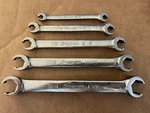 Snap-on 5PC Sae Flare Nut Wrench Set. Fixed Price $245.00.