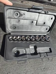 9PC Sears Craftsman Usa Nos 3/8 Drive Socket Set W Case Sae 3:8-7/8 34553. Fixed Price $20.00.