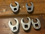 Snap-on Tool Metric 3/8" Dr Flare Nut Crowfoot Wrench Set 5PC Lot + More See Pic. Fixed Price $99.99.