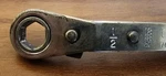 Vintage Craftsman 43653 Offset Ratcheting Box Wrench 1/2" 9/16" Usa Pat Pend. Fixed Price $11.50.
