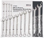 Sunex 9915A 14-PIECE Fractional Sae Full Polish V-groove Combination Wrench Set. Fixed Price $119.36.