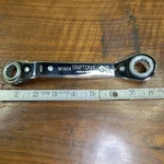Vintage Craftsman 943654 5/8 By 11/16 Reversible Offset Ratcheting Wrench. Fixed Price $25.00.