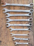9-PIECE Set Standard Combination Wrenches Mismatched Brands 7/8 3/8. Fixed Price $18.62.