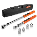 6PC 3/8" & 1/2' Drive Electronic Digital Torque Wrench Adjustable Set 3-340N.M. Fixed Price $129.99.