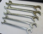 Vintage Snap On 5PC Sae Four Way Angle Open End Wrench Set 3/8 -3/4 Usa. Fixed Price $99.88.