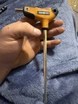 Matco Tools T-handle Hex Wrench In TX8A Long Arm Steel Orange Black. Fixed Price $33.50.