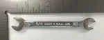 Vintage Wizard 2044 Open End Wrench 5/16" & 1/4" NO.5 Made Usa. Fixed Price $7.70.