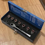 Armstrong 3/8 Drive 9PC Eliminator Ratchet System Sae Socket Set 3/4. Fixed Price $64.99.