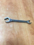 Mac Tools 3/4"-7/8" 6PT Sae Chrome Flare Nut End Wrench OHB2428. Fixed Price $11.99.