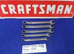 Craftsman 6PT Metric Combination Wrenches 10, 12, 14, 15 & 16MM Made Usa. Fixed Price $34.75.
