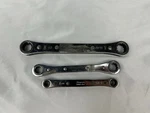 Snap On RB604- 3PC Sae 12PT Offset Ratcheting Box Wrench 1/4 -9/16. Fixed Price $77.97.