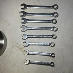 Performance Tool 8PC (10MM-18MM) Metric Combination Wrench Set (missing 13MM). Fixed Price $20.00.