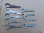 Lot Of Nine (9) Vintage Williams Water Pump Wrenches, From 1" 1-3/4". Fixed Price $180.00.
