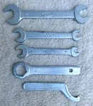 Vintage Honda Motors Hm Open End Wrench 5 Pc Metric Set 8MM Thru 19MM. Fixed Price $35.95.