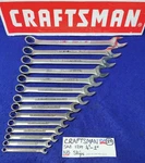 Craftsman 12PT Sae Combination Wrench Set 1/4" To 1" -no Skips- (14 Pieces) Usa. Fixed Price $91.75.