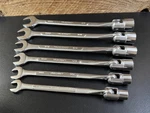 Truecraft Flex Socket Combination Wrench Set 6PC Cr-v Drop Forged 3/8"-3/4" 12PT. Fixed Price $99.00.